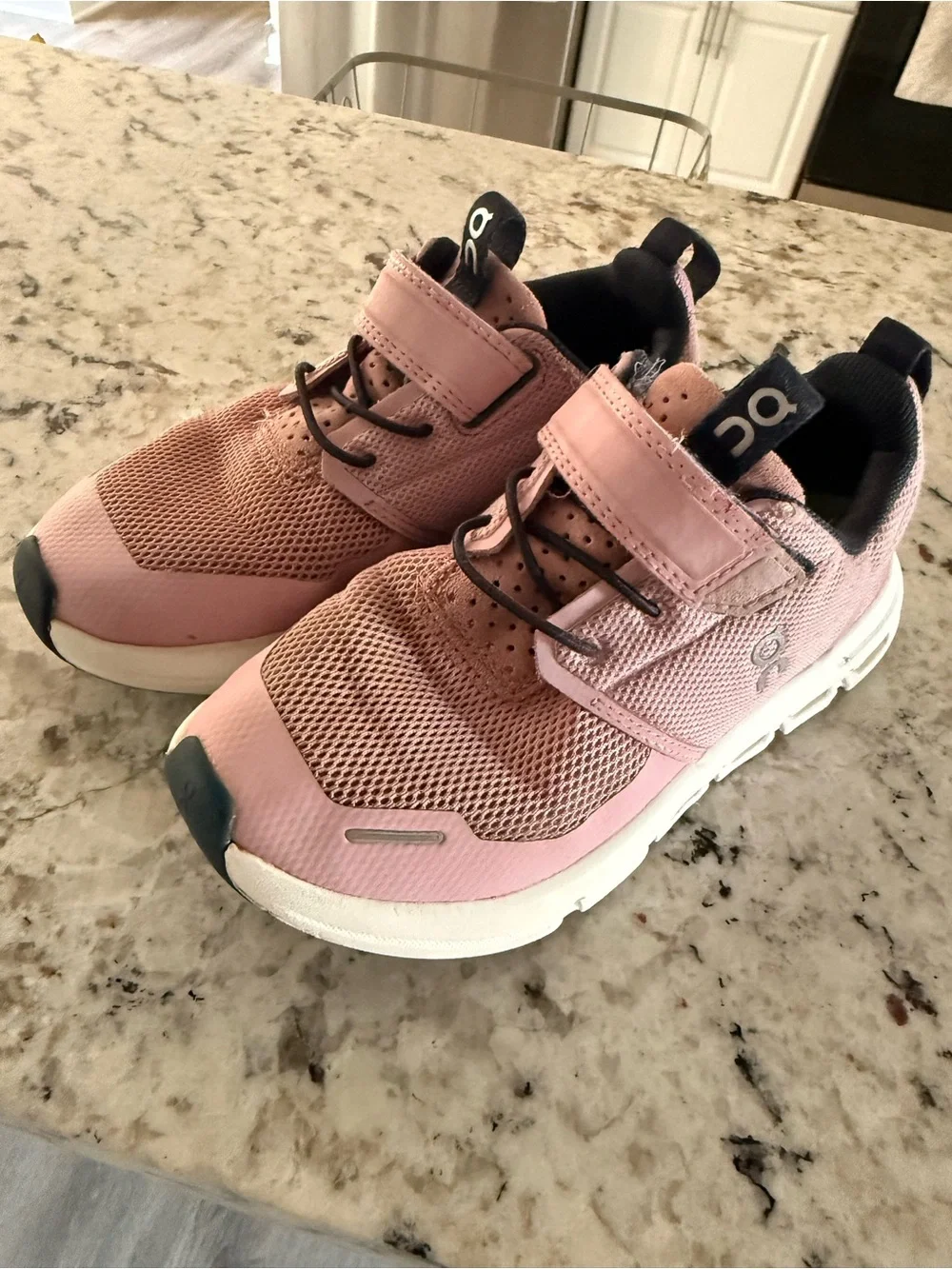 QC Running Kids Pink Athletic Sneakers with White Sole